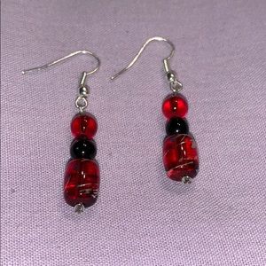 Glass beaded earrings